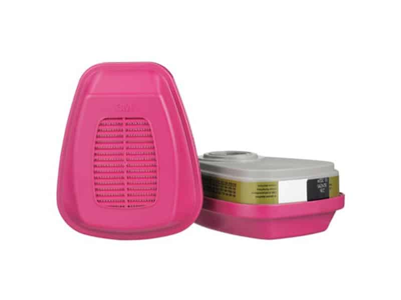 Cartouche contre les gaz multiples et les vapeurs organiques avec filtre P100 3M(MC), 60926, 2/ Pqt