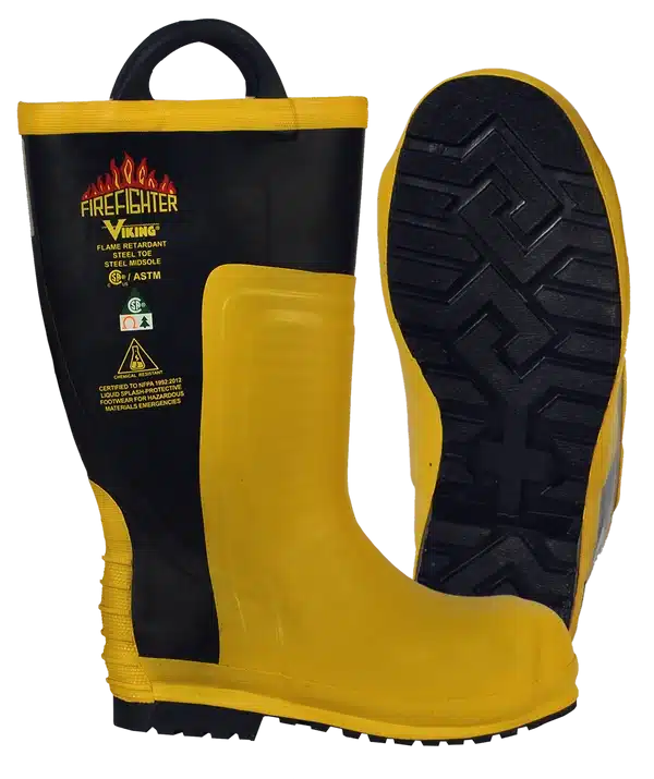 Botte de caoutchouc NFPA et CSA (scie à chaîne) Noire et Jaune
